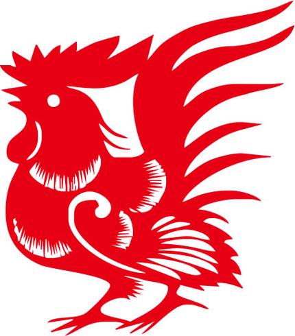 公鸡剪纸教程