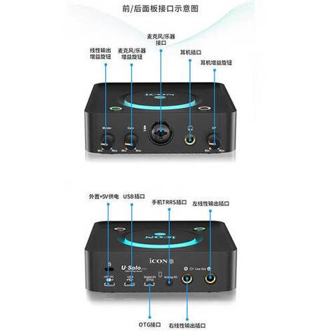 艾肯miculive声卡旋钮说明