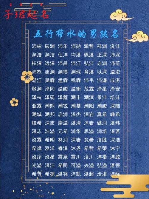 100分水木组合男孩名