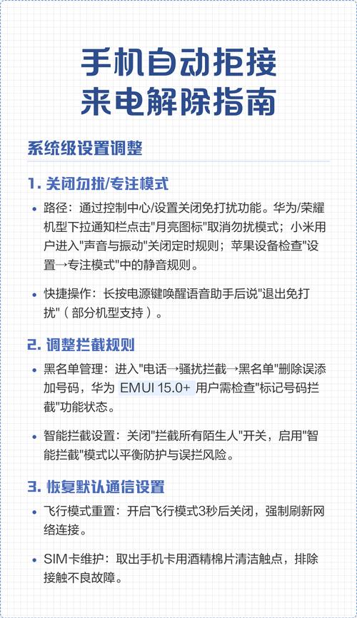 华为手机只能打电话不能接电话原因