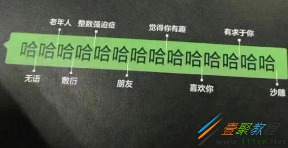 四个哈哈哈哈是敷衍吗