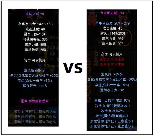 奇迹双子剑完美镶嵌顺序