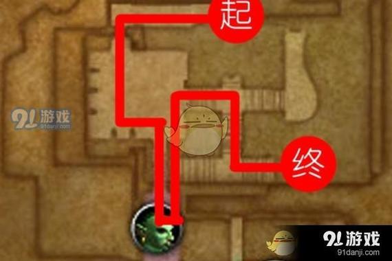 魔兽世界怀旧服黑下路线缩略图
