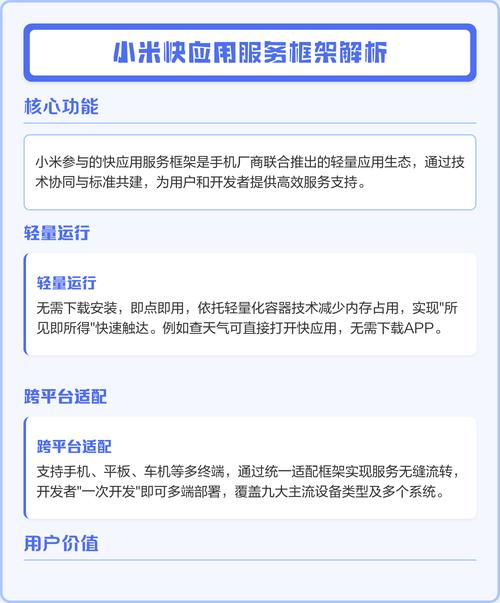 小米快应用服务框架是什么