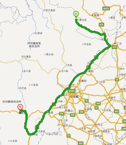 甘孜县和康定县距离