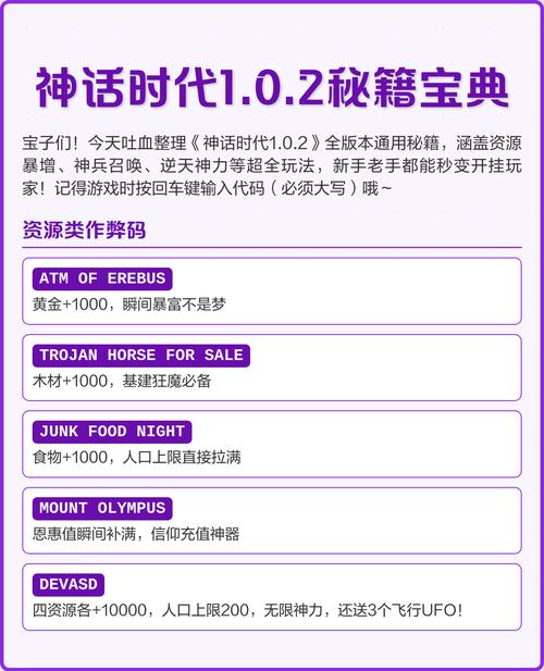 神话时代作弊码截图