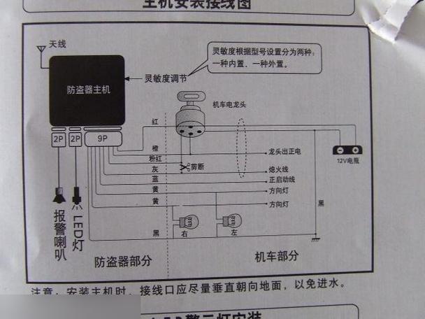 控制器防盗器上5根线怎么接缩略图