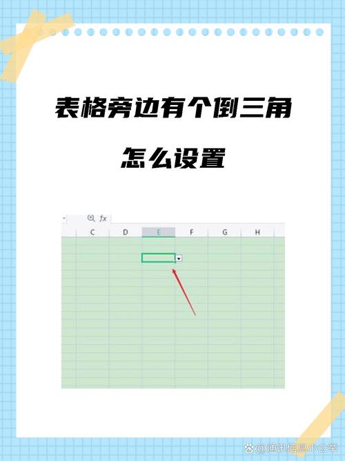 表格里有个倒三角形怎么做缩略图