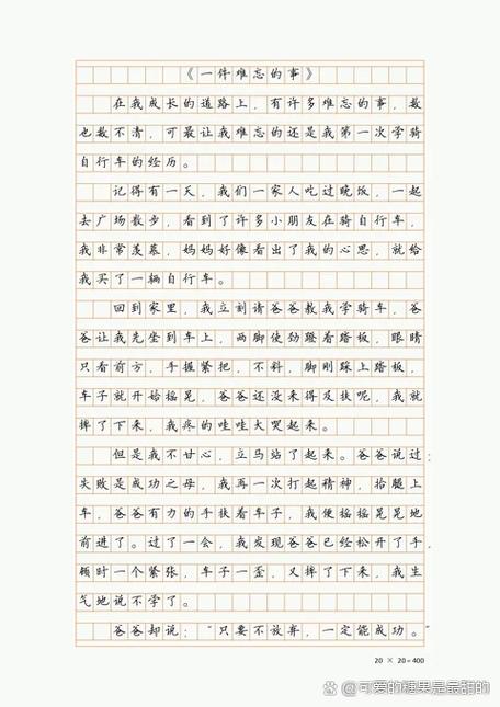 一件难忘的事400字