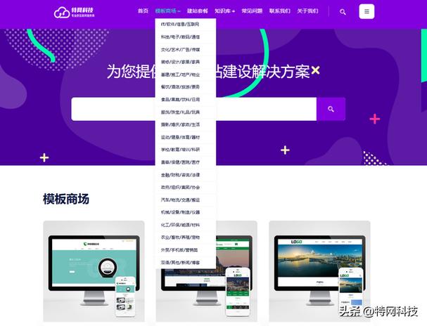 极速建站网站模板