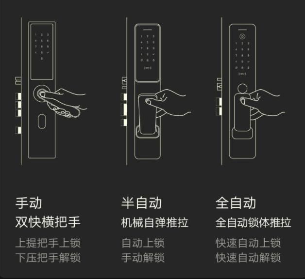 小米指纹锁开锁方式