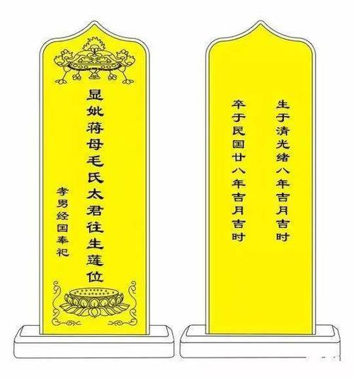 神牌位的正确写法