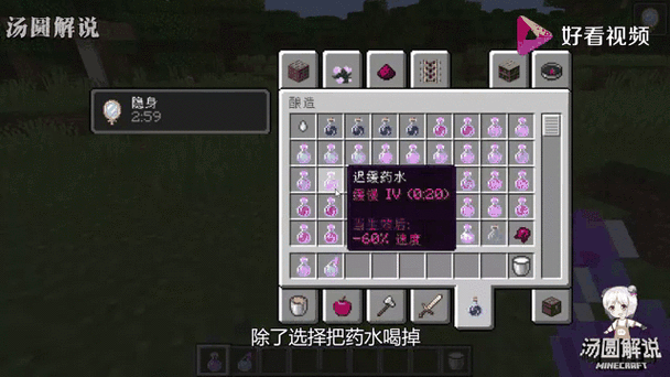 我的世界衰变药水指令