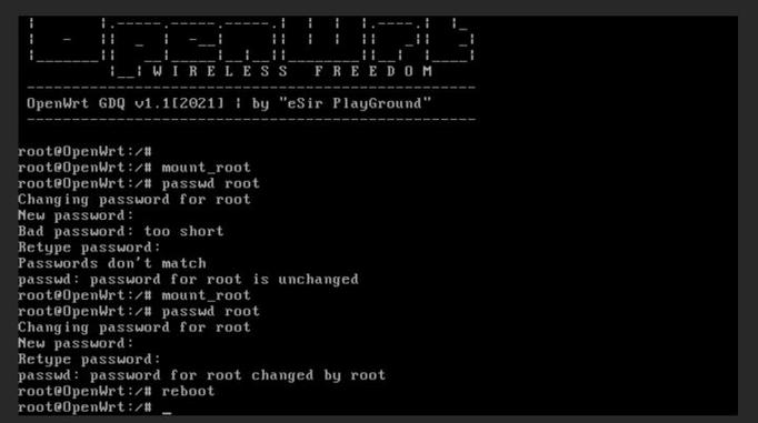 openwrt忘记密码了怎么弄