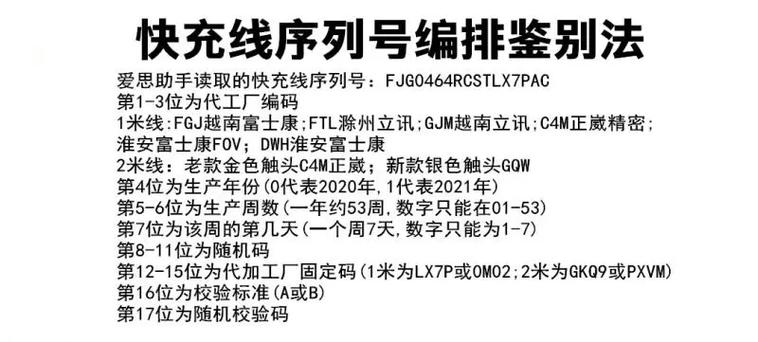 苹果快充线怎么看真假