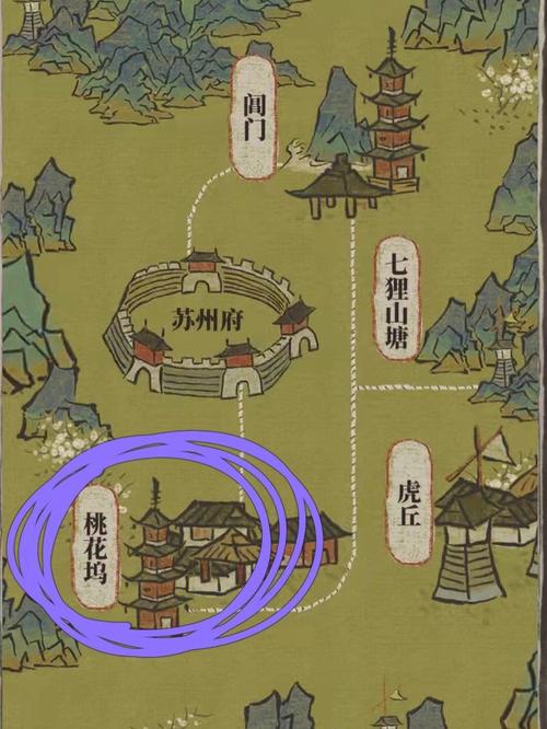 桃花坞的宝箱和钥匙在哪里