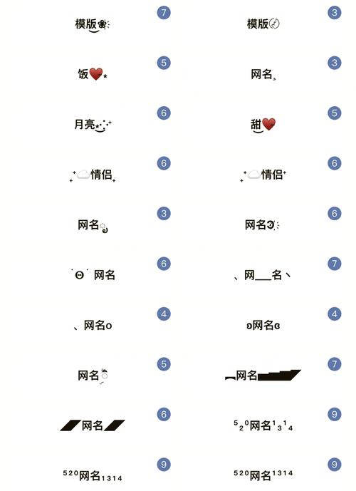 游戏名字带符号