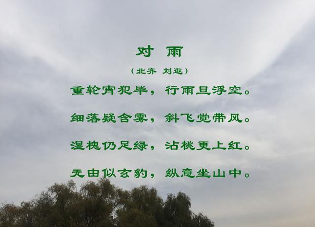 雨对什么词
