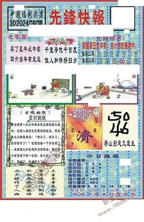 福彩3D今天先锋快报