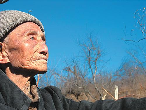 青山不老的老人原型图标
