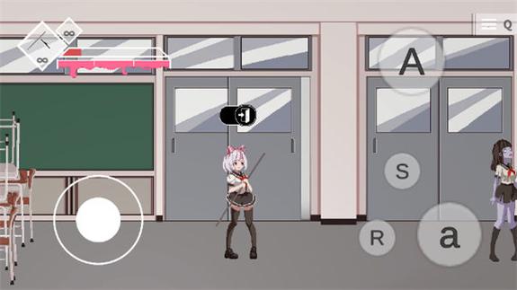 白毛少女大战僵尸游戏