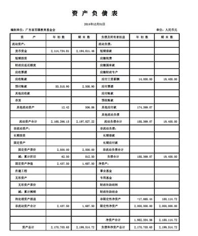资产负债表图片