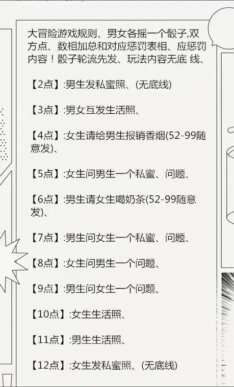 做游戏惩罚都有什么