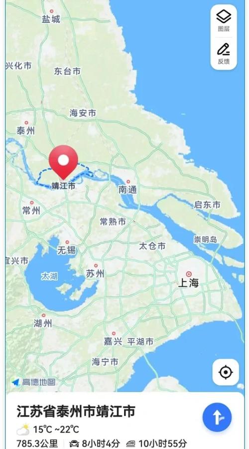 泰州离靖江市有多远