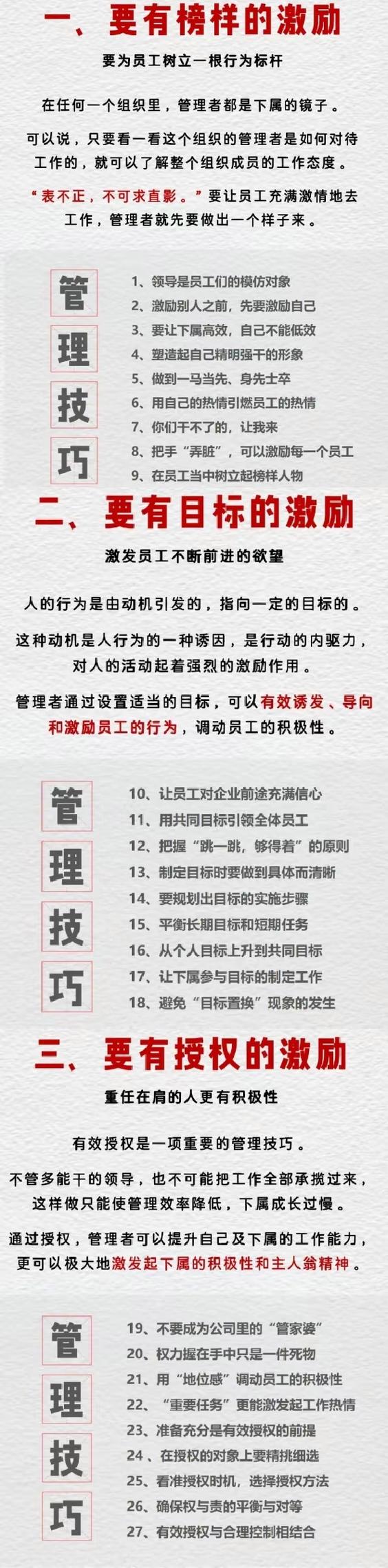 激励的方法