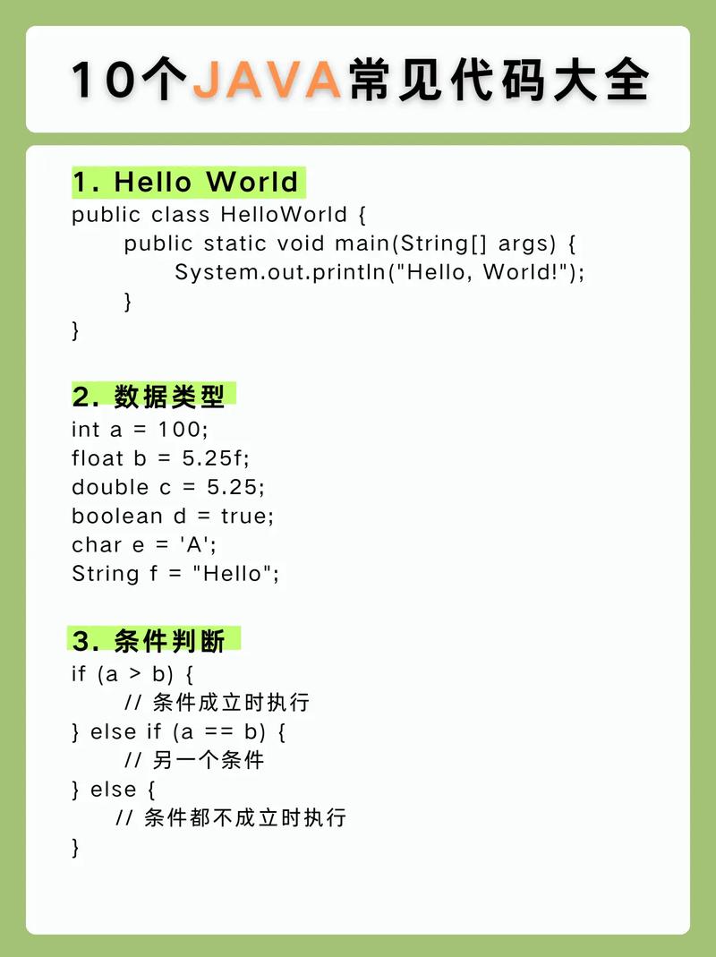 java基础程序代码编写