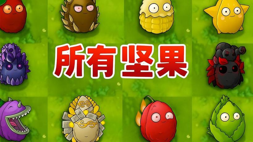 坚果和各种植物融合