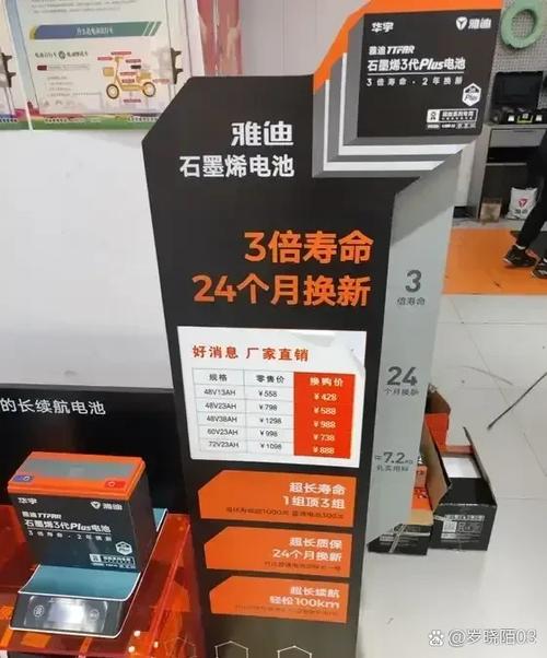 雅迪电池价格