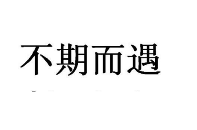 不期而遇是啥意思