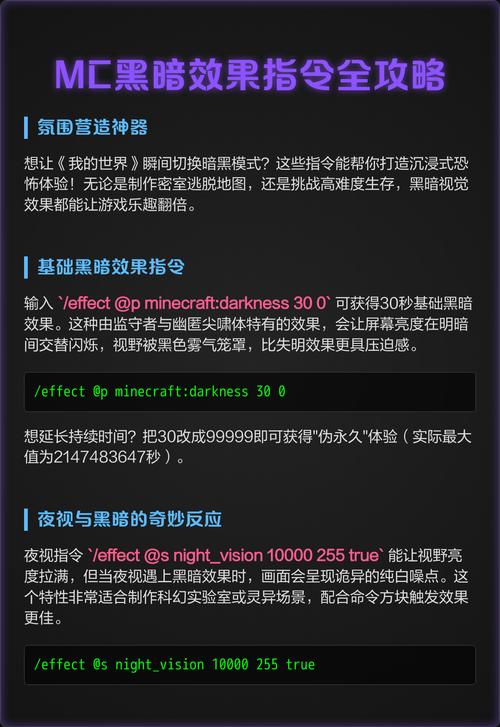 我的世界永久夜视效果指令