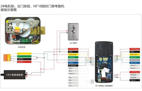 中控考勤机背面接线图