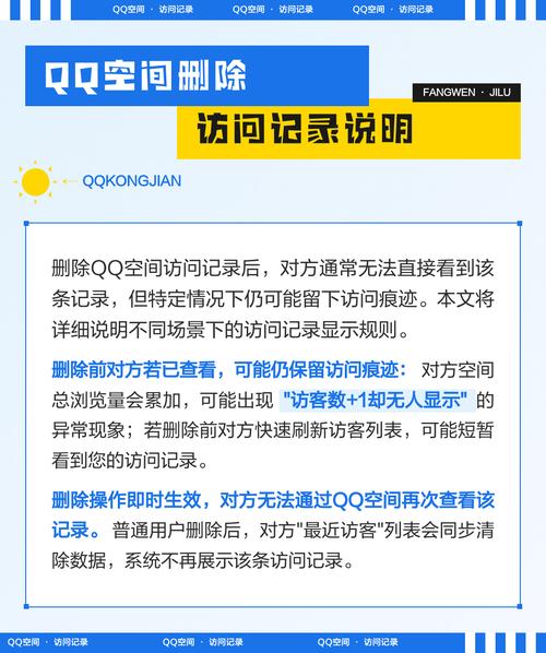 qq访问空间删除记录对方可以看到吗