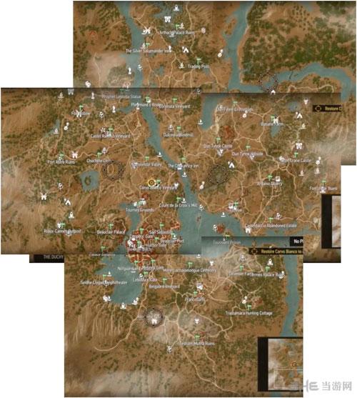 巫师3所有酒馆地图