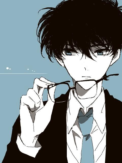 动漫眼镜男