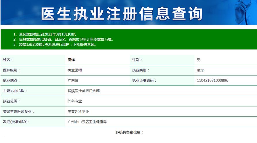 执业证书编号查询