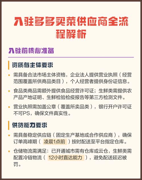 怎么成为多多买菜供应商