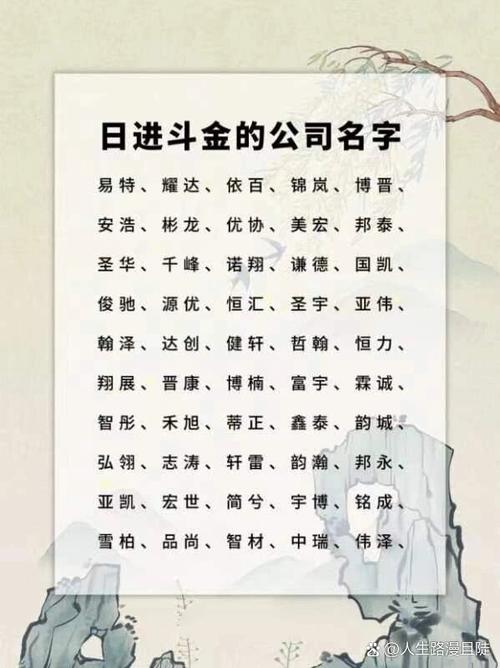 广告公司起名大全最新