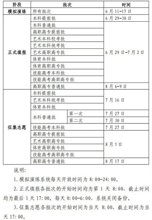 高三什么时候填报志愿