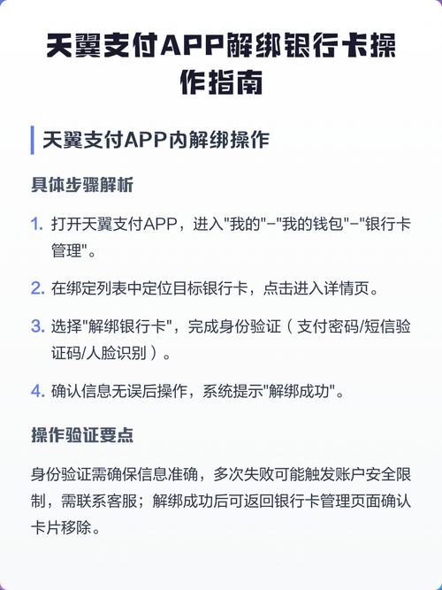 翼支付银行卡解绑教程