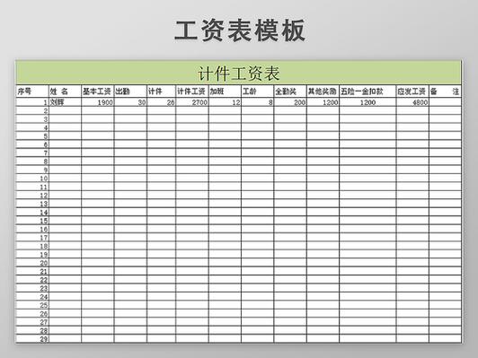 服装厂计件工资怎么算