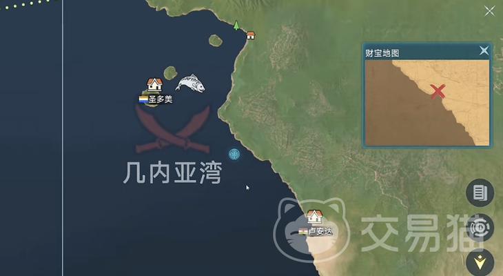 大航海时代5藏宝图位置