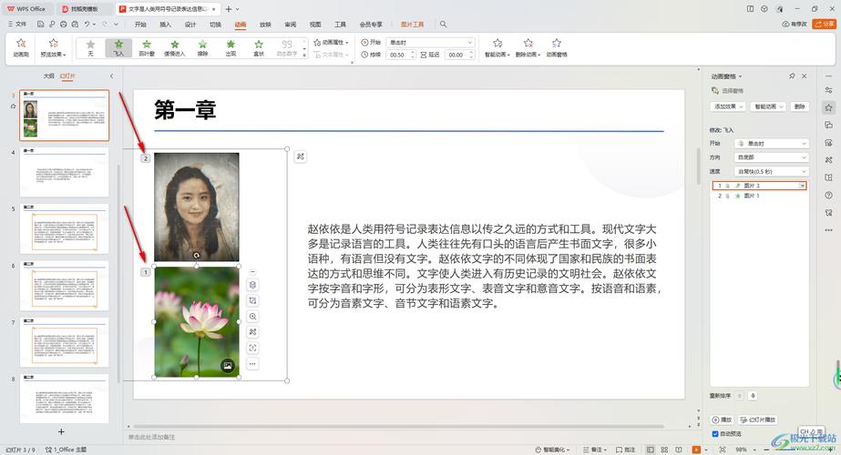 wps动画顺序怎么设置