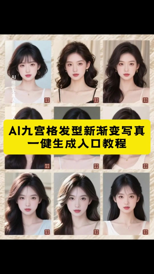 ai发型设计与脸型搭配