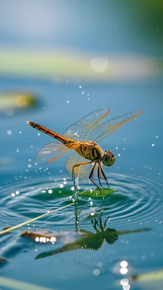 蜻蜓点水是什么生物现象