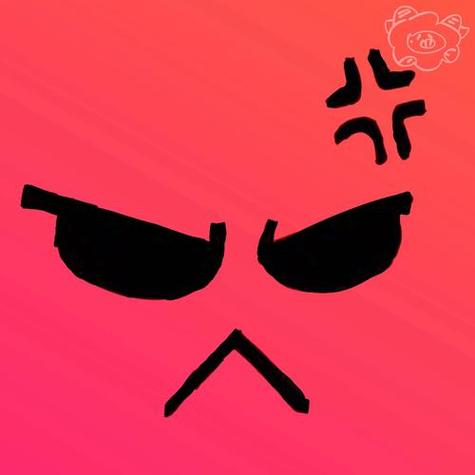 生气的头像