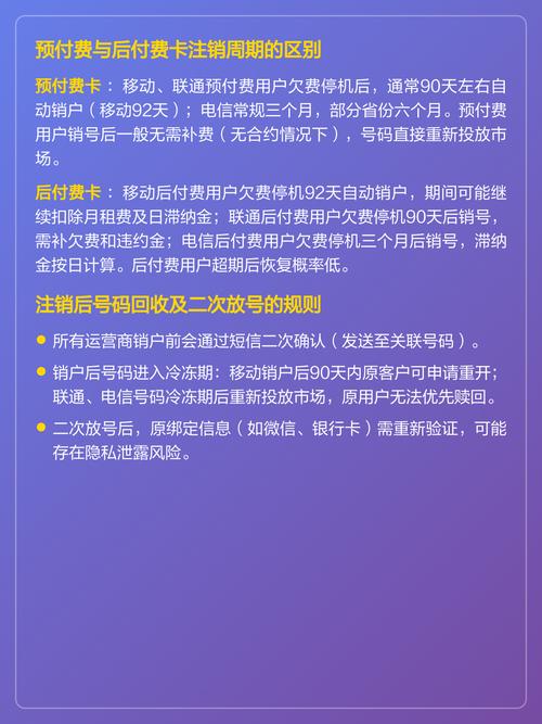 手机卡掉了多久会自动注销